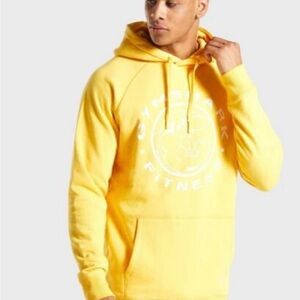 Gymshark Men's Bright Yellow Hoodie